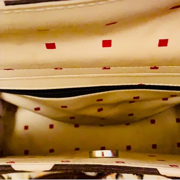 Kate Spade cream/brown polka dot shoulder bag - Picture 4 of 5